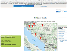Tablet Screenshot of croatie.meteosun.com