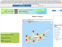 Tablet Screenshot of chypre.meteosun.com